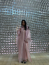 Bersha Abaya Set (Baby Pink)  - With Matching Hijab