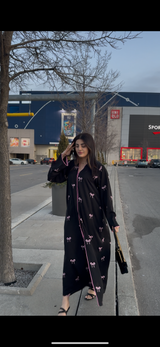 Haneen Bow Abaya Set - With Matching Hijab
