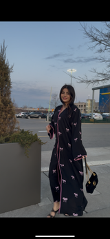 Haneen Bow Abaya Set - With Matching Hijab