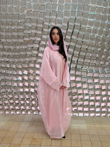 Bersha Abaya Set (Baby Pink)  - With Matching Hijab