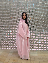 Bersha Abaya Set (Baby Pink)  - With Matching Hijab