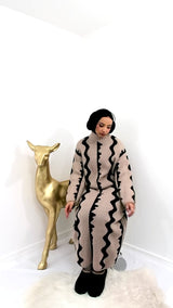 Rima Knit Dress In Mocha Brown