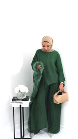 Cyra Coord In Bottle Green