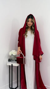 Rania Abaya In Crimson
