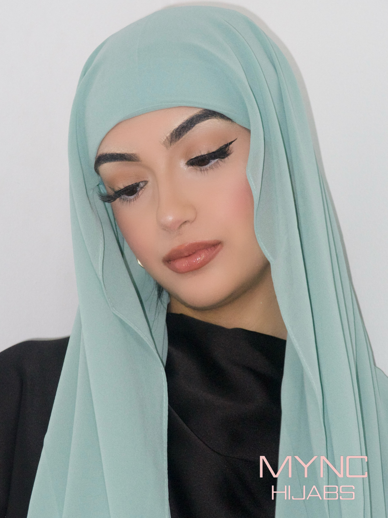 Instant Chiffon Hijab - Mint Breeeze