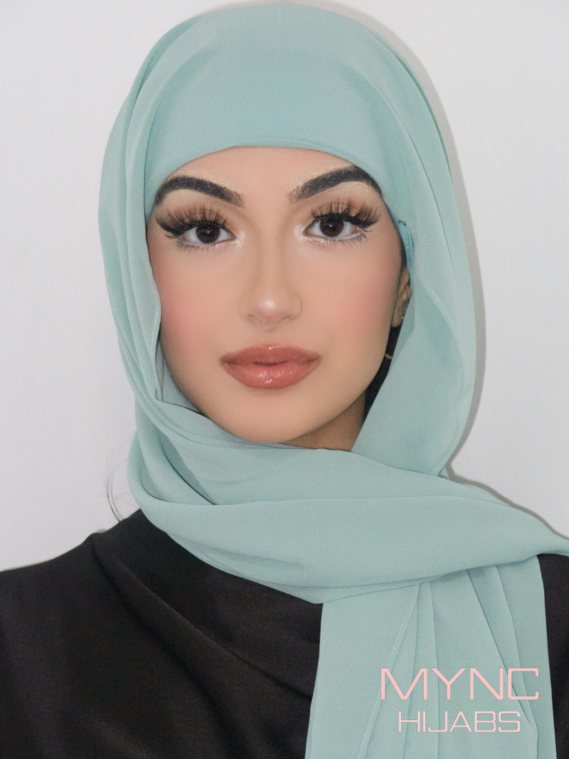 Instant Chiffon Hijab - Mint Breeeze