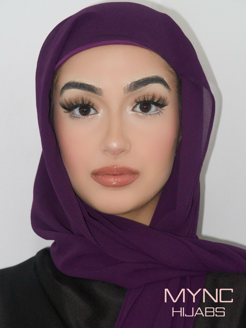 Instant Chiffon Hijab - Purple Dusk