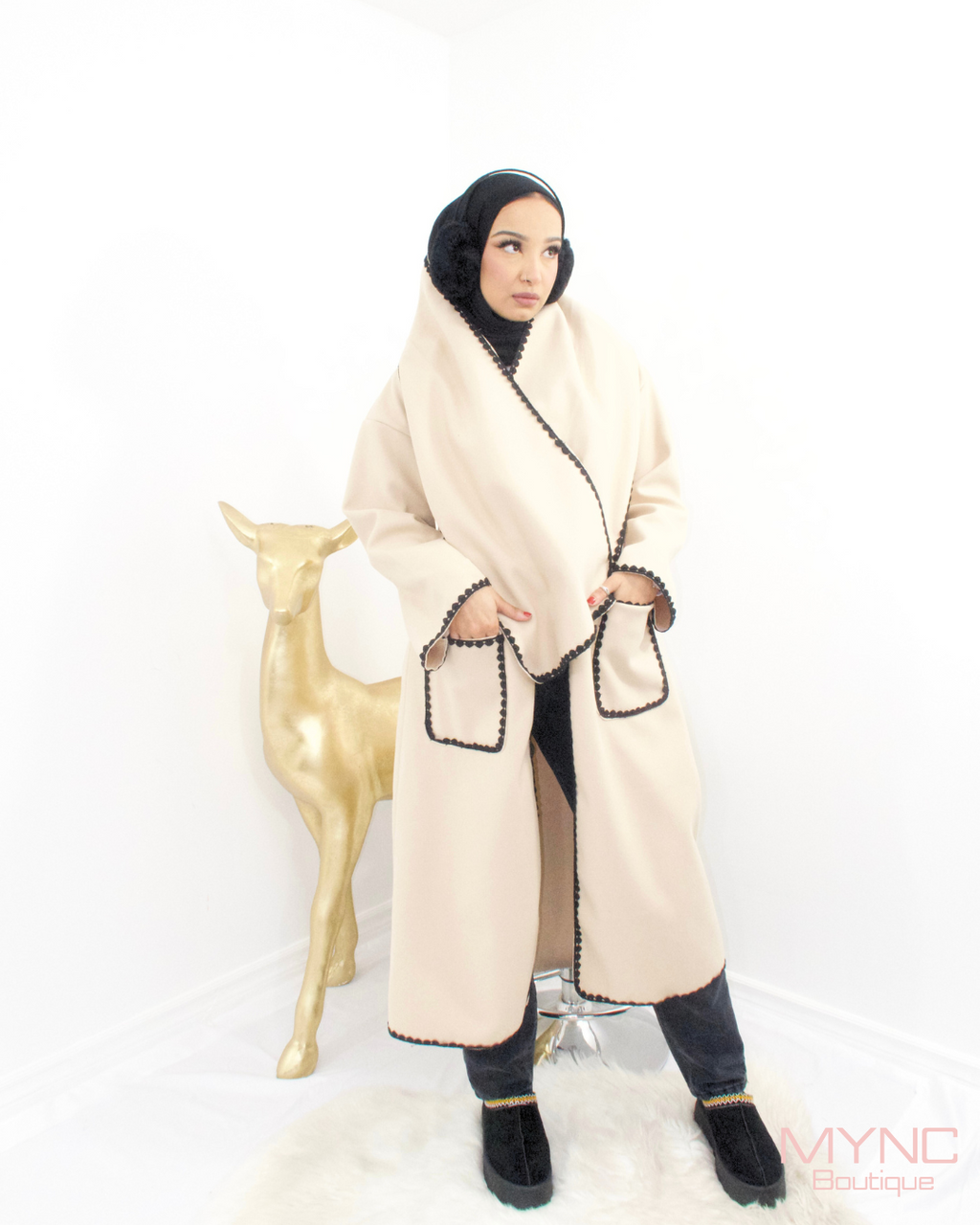 Dalia Jacket In Beige – Mync Boutique