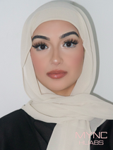 Instant Chiffon Hijab - Cream dream