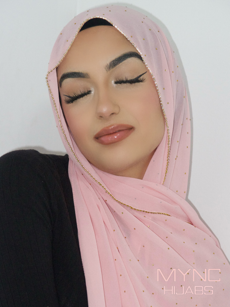 Chiffon Crystal Hijab - Sumaya