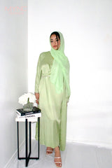 Enaya 4-Piece Abaya Set in Lime