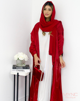 Rania Abaya In Crimson