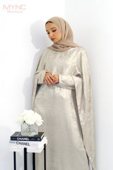 Nisa Dress in Silver