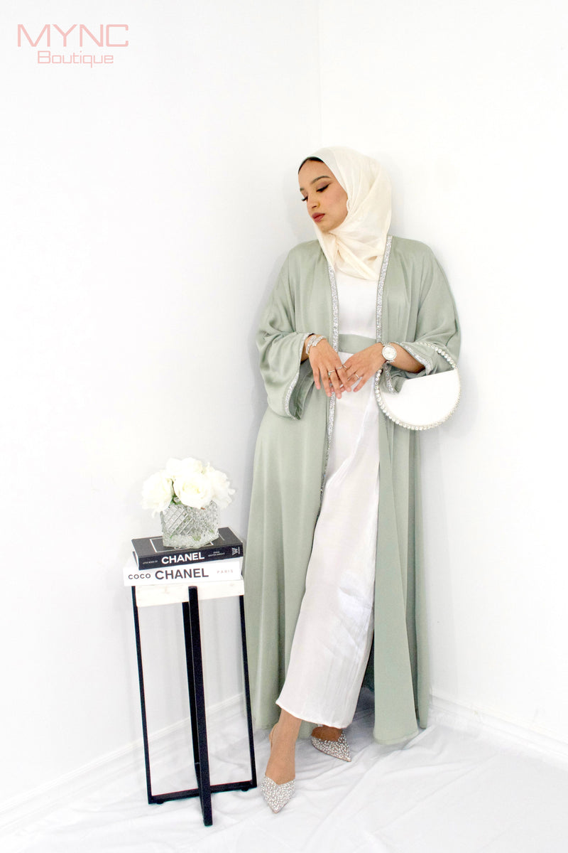 Rida Abaya Set in Sage