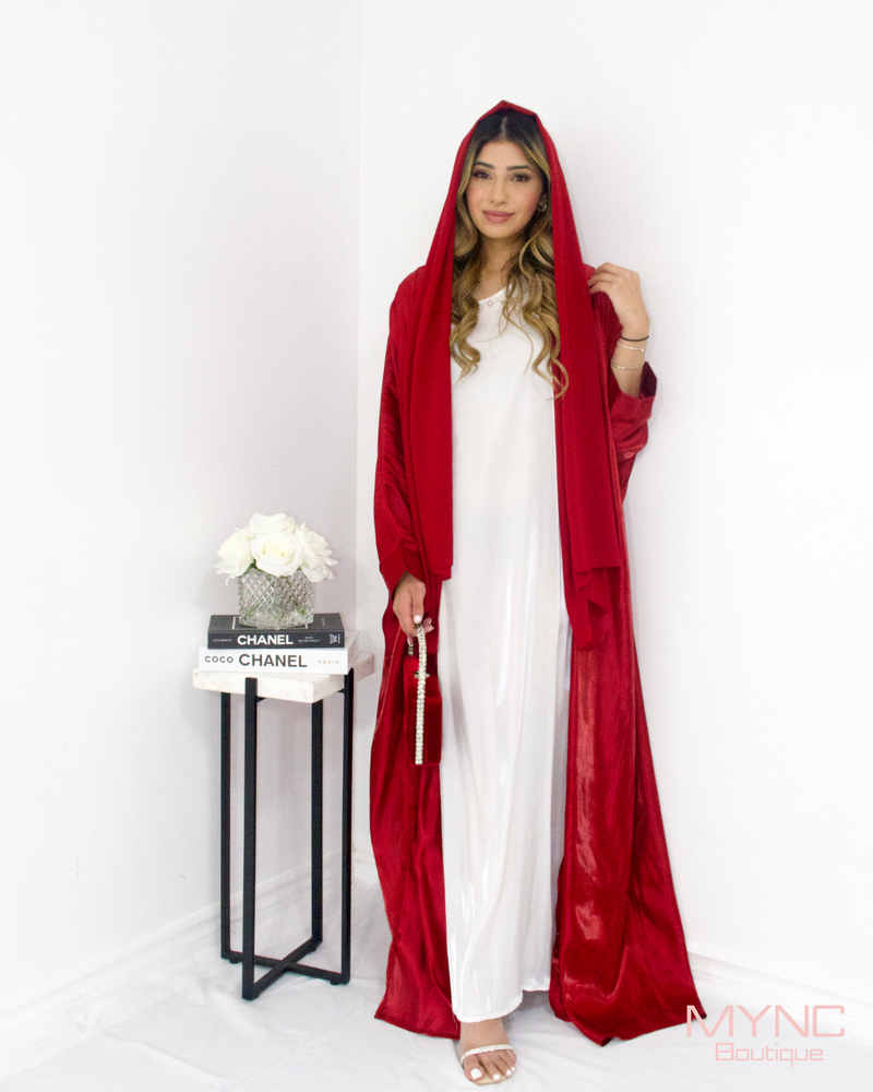 Rania Abaya In Crimson