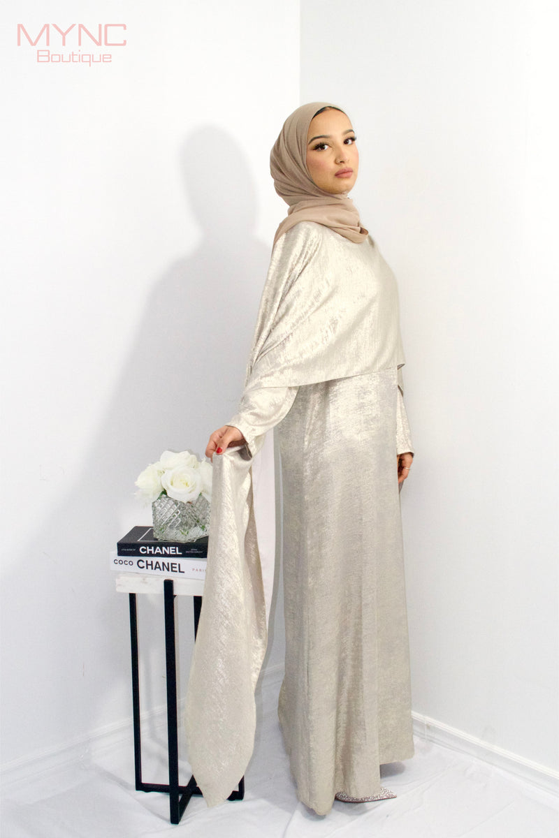 Nisa Dress in Silver