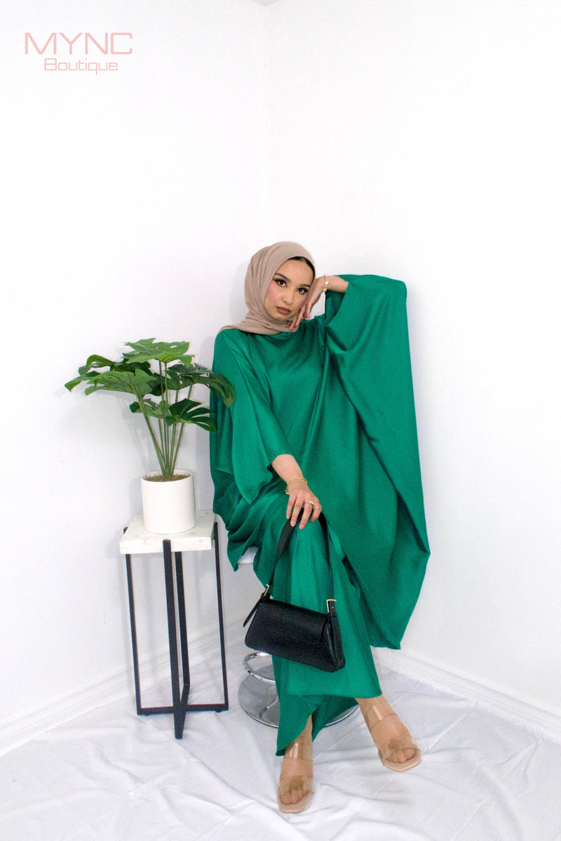 Elizah Co-ord Set in Emerald Green