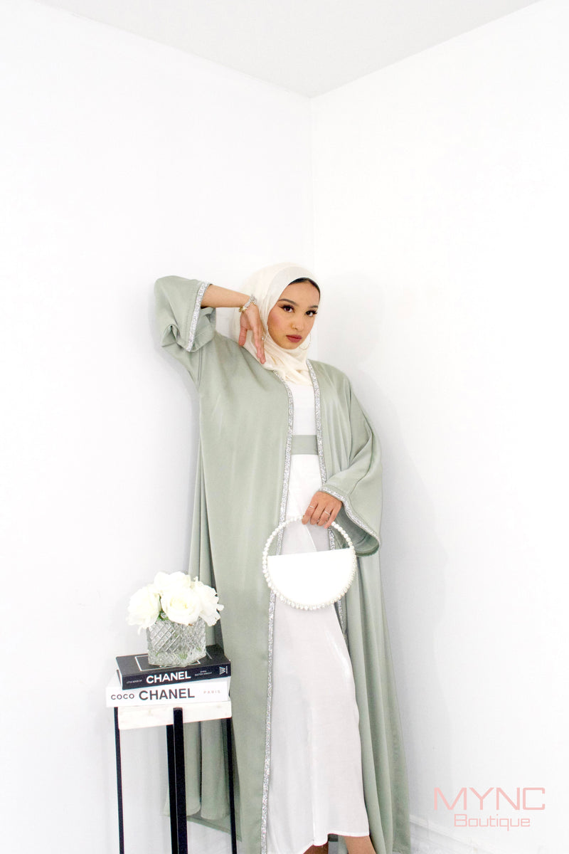 Rida Abaya Set in Sage