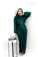 Mona Co-ord Set in Emerald Green