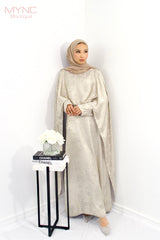 Nisa Dress in Silver