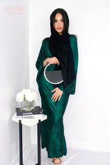 Laira Dress in Emerald Green