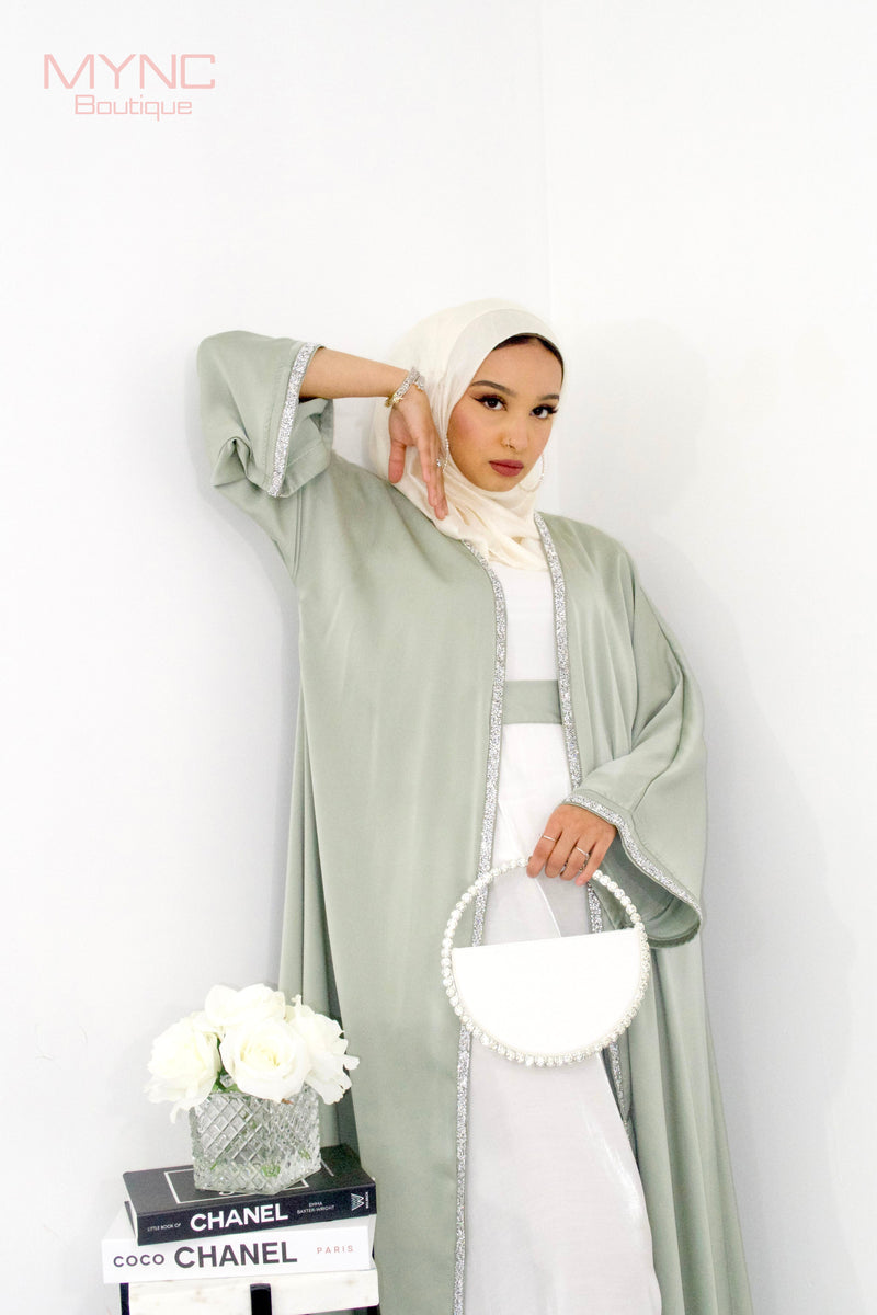 Rida Abaya Set in Sage