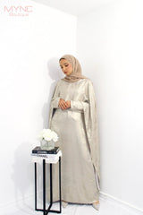 Nisa Dress in Silver