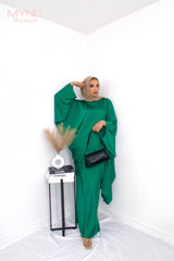 Elizah Co-ord Set in Emerald Green