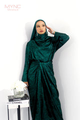 Mona Co-ord Set in Emerald Green