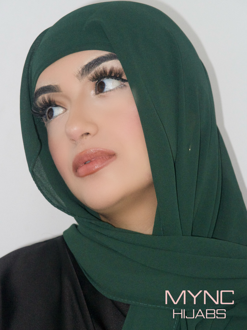 Instant Chiffon Hijab - Forest Hue