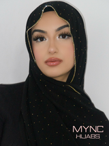 Chiffon Crystal Hijab - Soraya