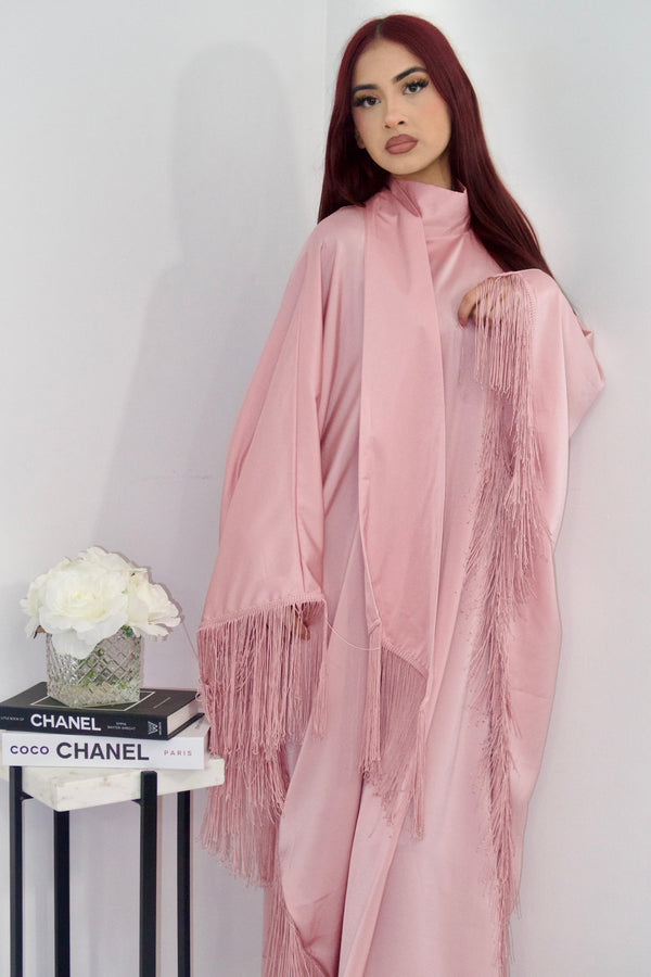 Vaneeza Abaya/Dress in Powder Pink