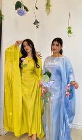 Saya Butterfly Abaya - Yellow