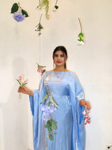 Saya Butterfly Abaya - Baby Blue