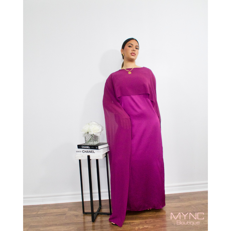 Aya Dress In Plum